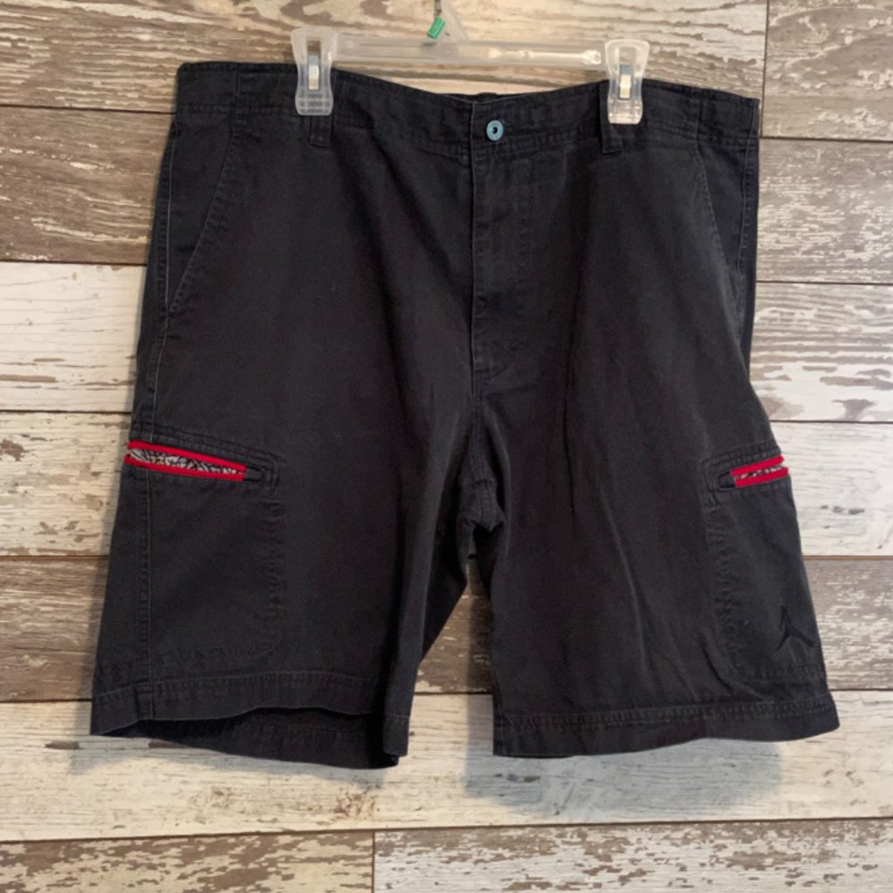 Jordan Black Chino Flat Front Men's Golf Shorts